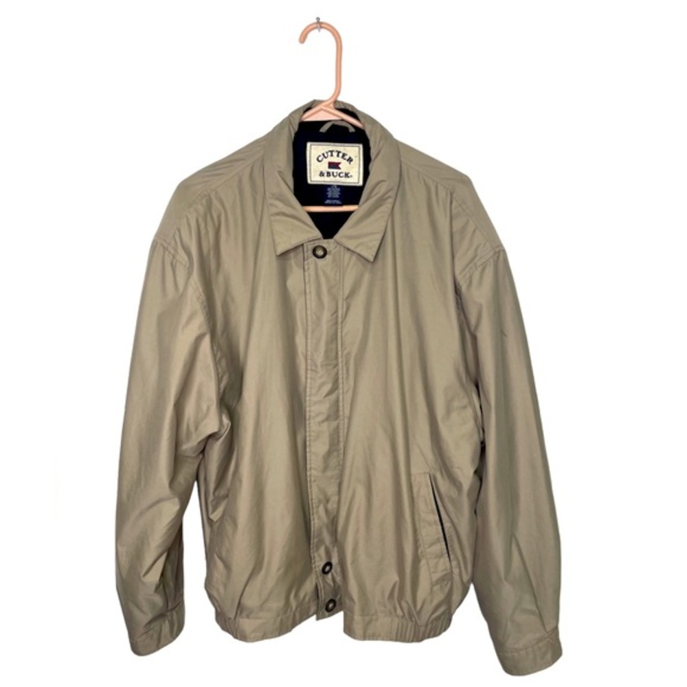Cutter and Buck Mens full zip with button closure jacket Size L‎